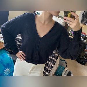 Free People Black Sweater